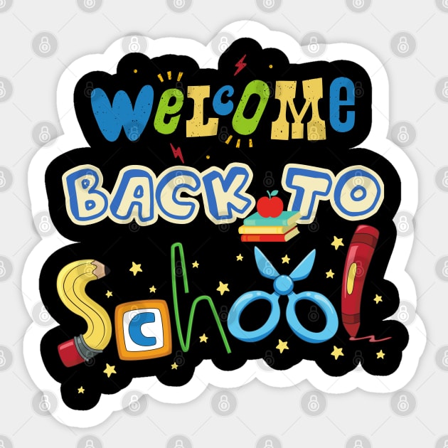 Welcome back to school Sticker by T-Crafts